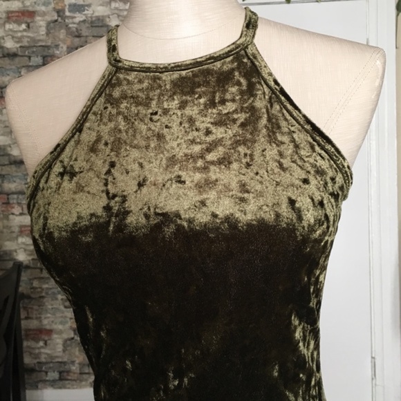 Bear Dance Women’s Olive Green Mini Dress Sz S - Picture 5 of 7